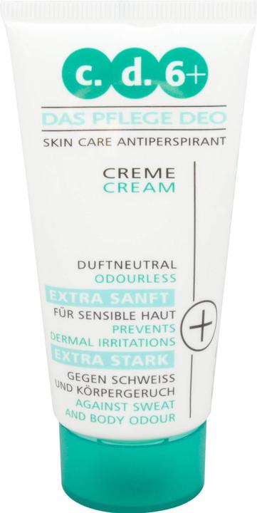 Produktbild C.d.6+ Pflegedeo Creme extra stark für sensible Haut, 50 ml Creme (Crème, 50 ml)