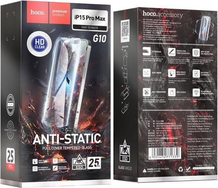 Actual product image Générique Tempered Glass For iPhone 15 Pro Max (Box of 25 in Bulk) (25 Piece, Apple iPhone 15 Pro Max)