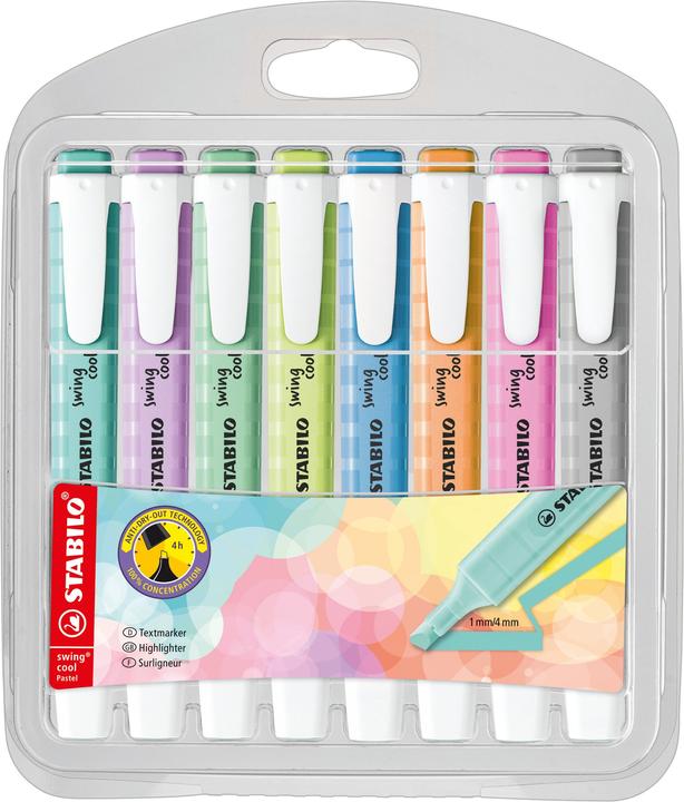 Actual product image STABILO swing cool Pastel highlighter (Pastel, 4 mm, 4 x)