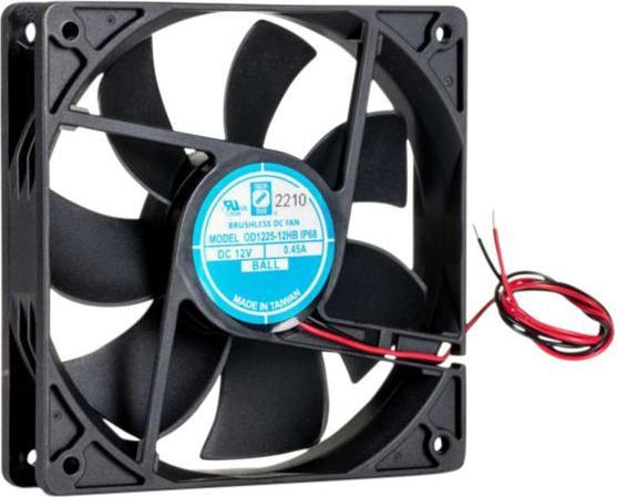Produktbild Rs Pro dc-Axiallüfter, Kugellager, 12 V dc / 5.4 ± 15%W, 120 x 120 x 25mm, 3100U/min, 120 ± 15%cfm (120 mm)