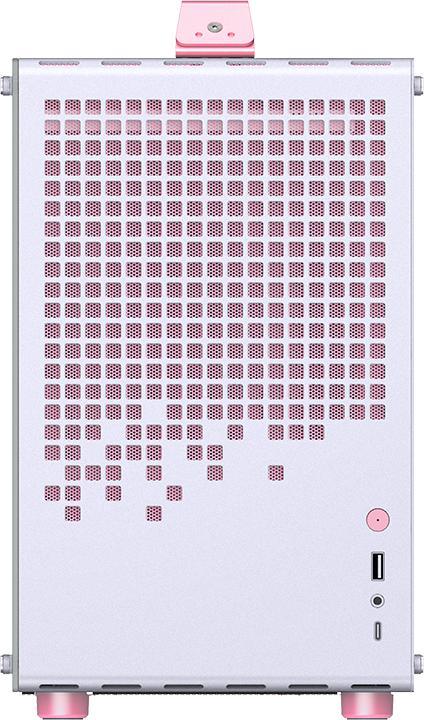 Produktbild Jonsplus MATX Handle Case Z20 - White-Pink (Mini-ITX, mATX)