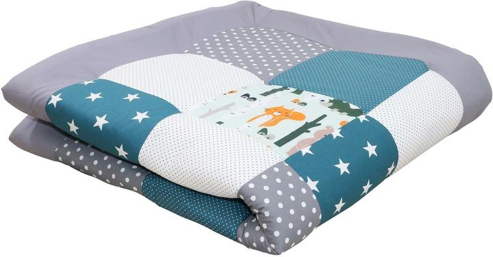 Ullenboom Tapis d'éveil Animaux de la forêt pétrole 120 x 120 cm