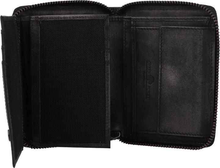Produktbild Greenburry Destressed Geldbörse RFID Schutz Leder 13 cm