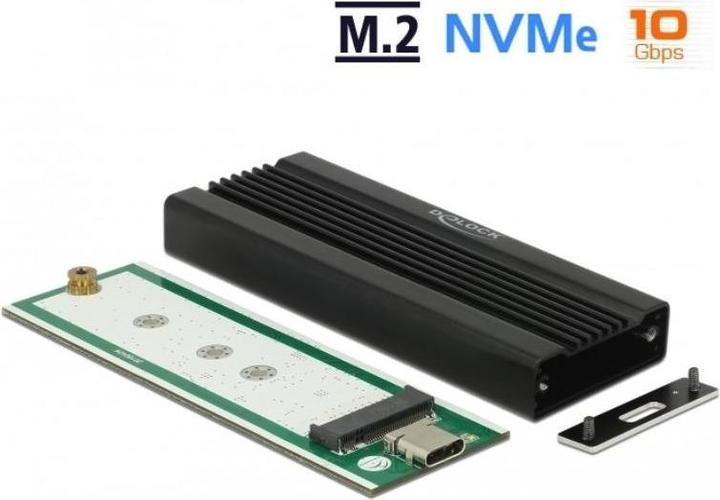 Actual product image Delock M.2 NVME to USB enclosure type-C (M.2 2230, M.2 2242, M.2 2260, M.2)