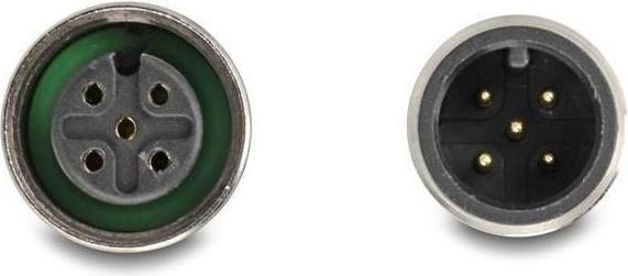 Produktbild Delock D-Sub 9 Stecker und Buchse zu M12 Stecker und Buchse