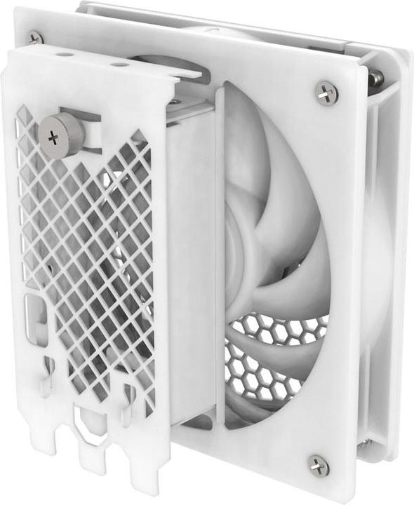 Silverstone SST-FDP02W - Staffa adattatore per ventola di raffreddamento esterna, inclusa ventola da 120 mm (127 mm, 1 x)