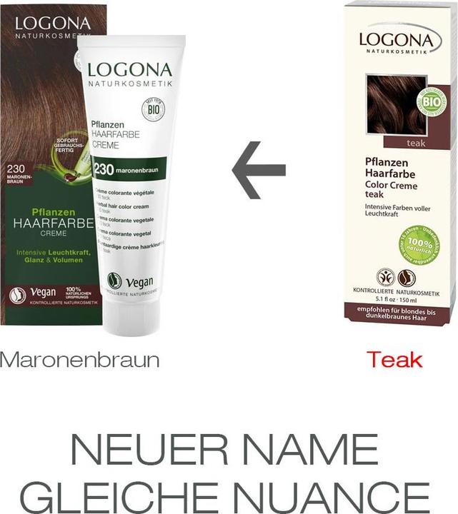 Image du produit Logona Crème colorante pour cheveux à base de plantes (230 marron brun châtain)