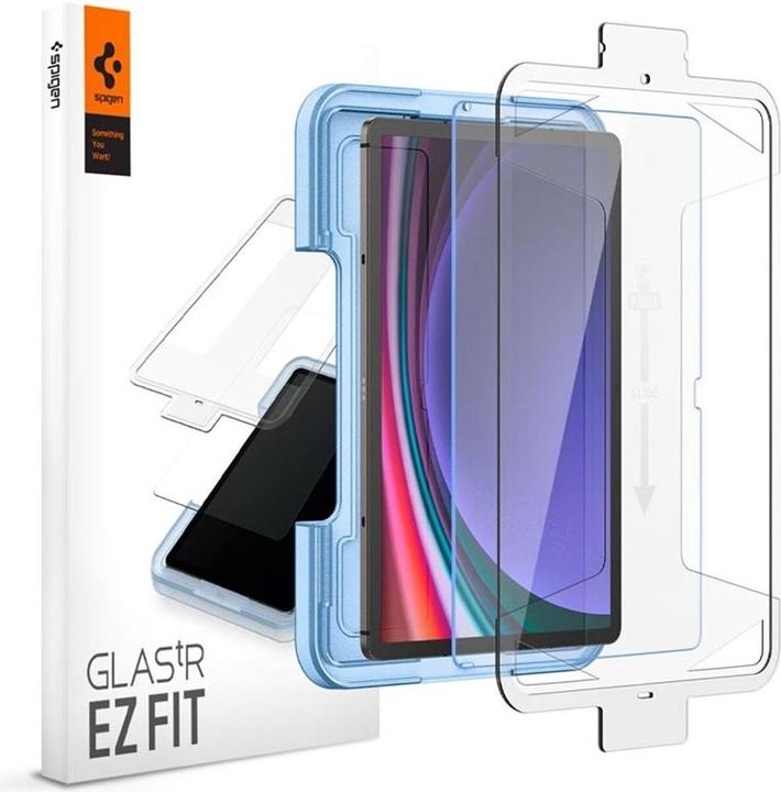 Spigen Glass.TR Sam Tab S9+ Plus 12.4" X810/X816B "EZ FIT" szkło hartowane AGL06999 (1 Piece, Galaxy Tab S9 Plus)