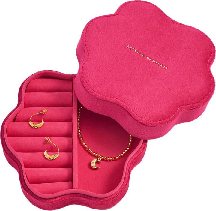 Estella Bartlett Schmuckbox 'Flower' Samt pink