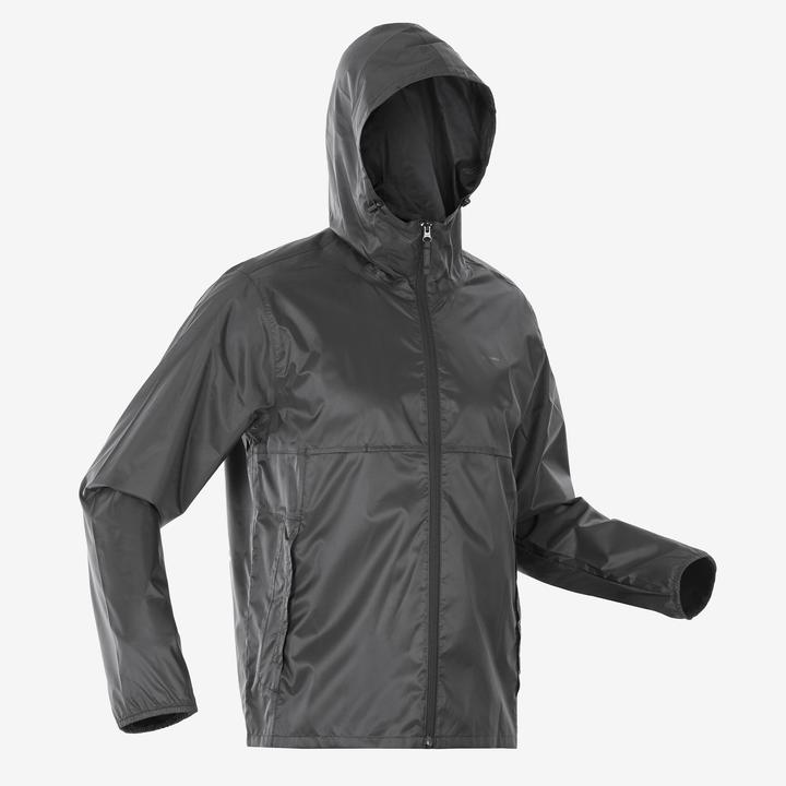 Produktbild Quechua Regenjacke Herren Raincut Fullzip - schwarz (XXL)