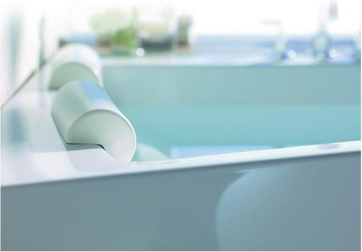 Actual product image Duravit Neck pillow polyurethane white (5.50 cm, 30 cm)