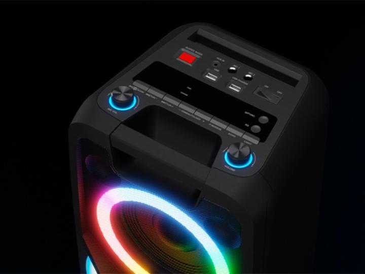 Produktbild Medion MD 44468 Partylautsprecher schwarz (15 h, Akkubetrieb, Netzbetrieb)