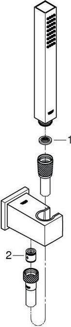 Image du produit Grohe Jeu de supports muraux Euphoria Cube Stick (1 Types de jets, 9 l/min)