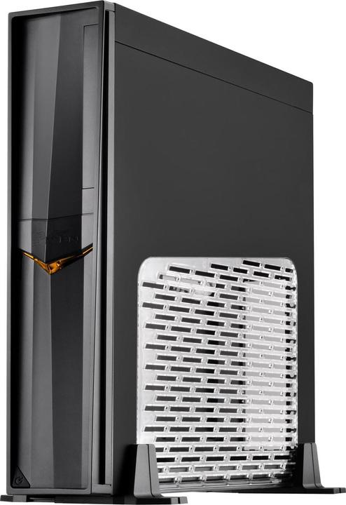 Actual product image Silverstone SST-RVZ02B-W - Raven Mini-ITX slim gaming computer case with window, black (Mini-ITX)