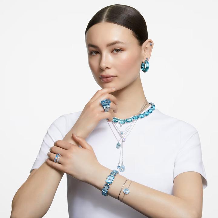 Image du produit Swarovski Lucent Cocktail Bague Taille Octogone Bleu (55)