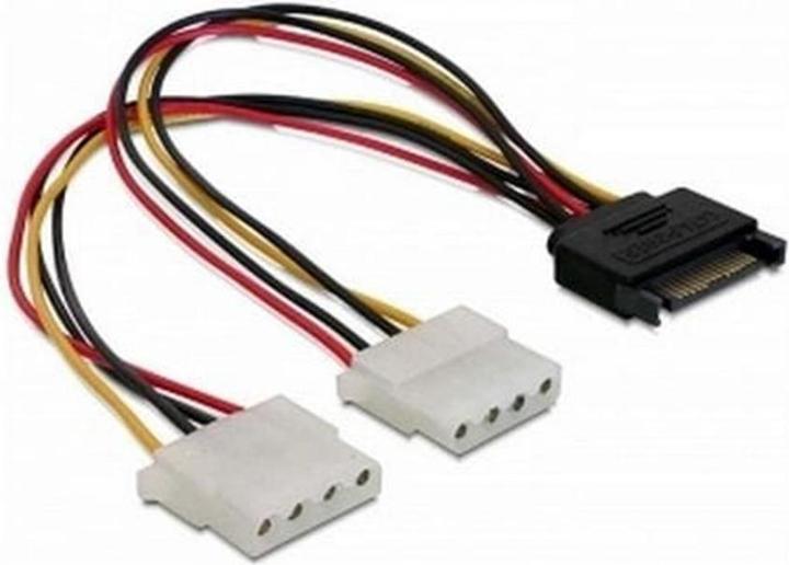 Actual product image Delock Y power cable SATA - 2x Molex 0.2 m