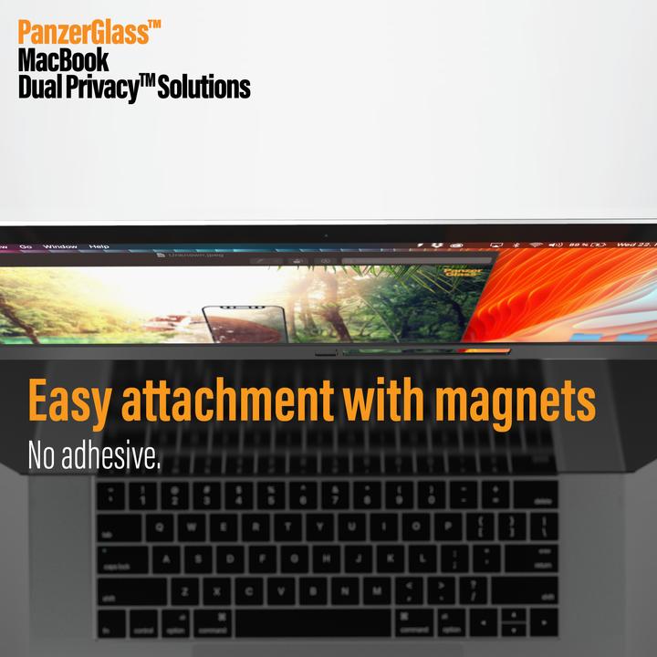 Immagine prodotto PanzerGlass Pellicola protettiva per MacBook Pro + DualPrivacy magnetico (15.40", 16 : 10)