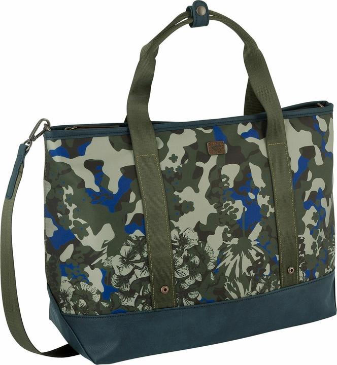 Camel Active Umhängetasche im Camouflage-Blumen-Pannelprint
