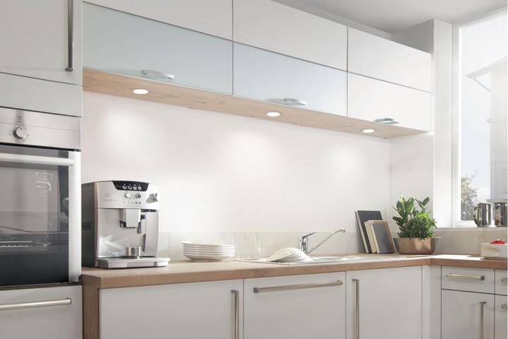 Produktbild Elektra LED Einbauleuchte (Flächenlicht) Led-Spots ø 62 mm warmweiss silberfarbig (169 lm)
