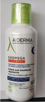 Immagine prodotto A-Derma Exomega Control Moisturizing Night Cream 400ml (400 ml, Crema notte)