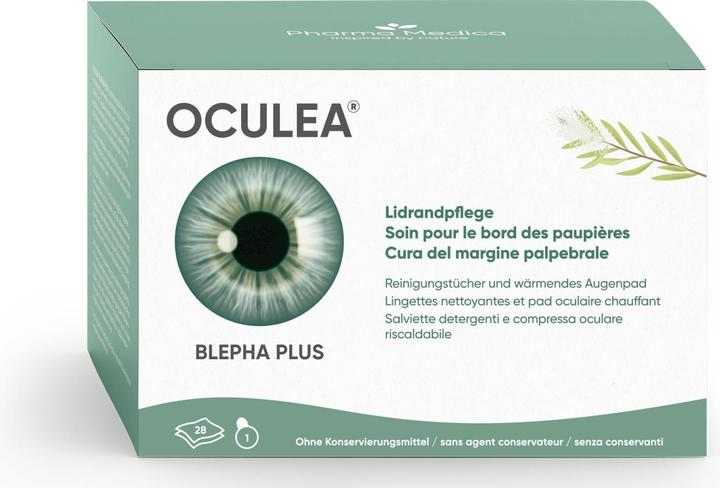 Oculea Reinigungstücher + 1 Stück Augenpad (Crème, Tag + Nacht)