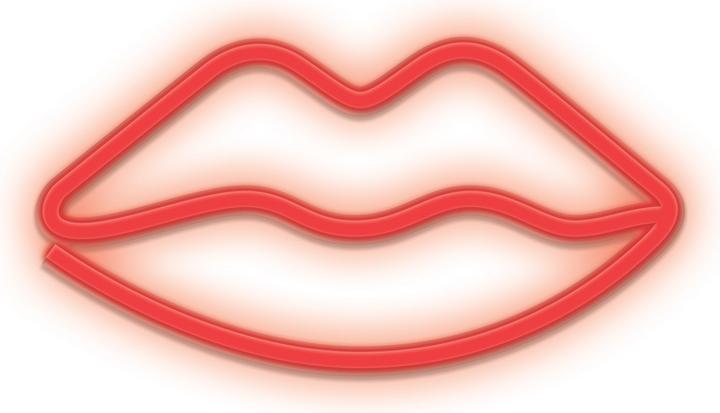Produktbild Forever Light Neon LED Licht LIPS rot Fledermaus + USB FLNEO8 (2 cm)