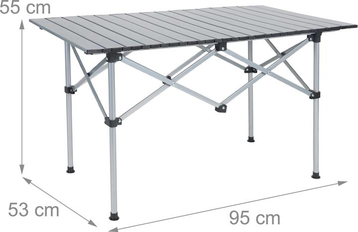Actual product image Relaxdays Faltbarer Campingtisch aus Stahl