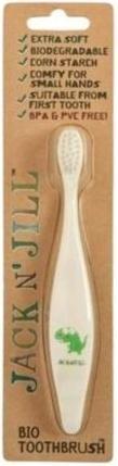 Actual product image Jack N' Jill Kids Plastic Free Bio Toothbrush with Soft Nylon Bristles - Dino (Soft)