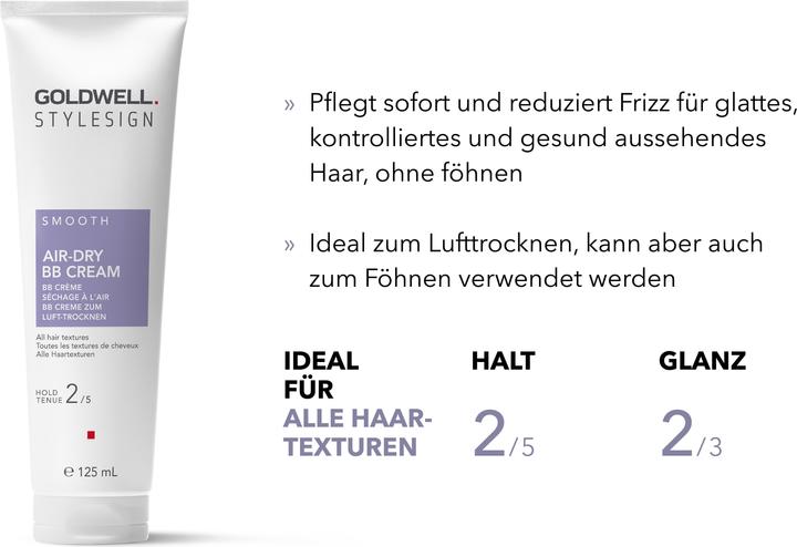 Immagine prodotto Goldwell StyleSign Smooth BB cream per l'asciugatura all'aria (Crema per capelli, 125 ml)