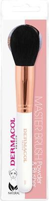 Dermacol Cosmetic brush for powder and blush with case Rose Gold D56