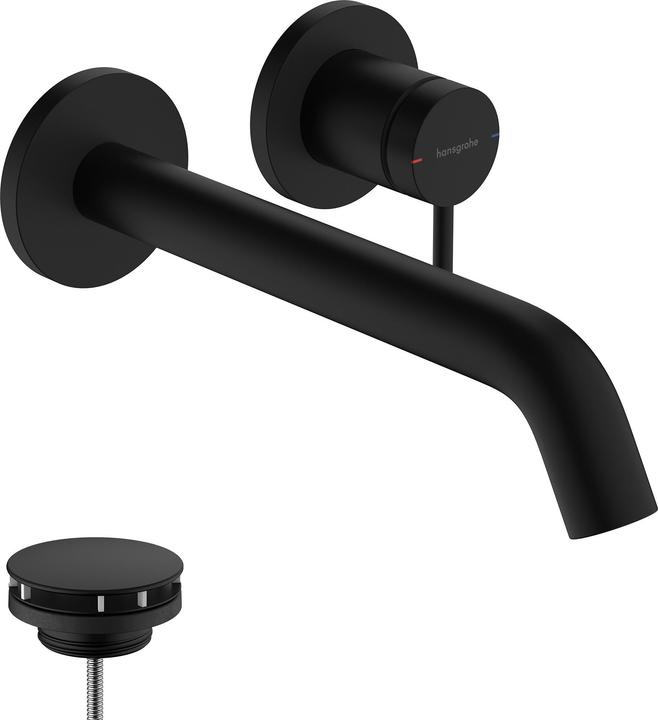 hansgrohe Tecturis S single lever concealed washbasin mixer for wall mounting, projection 225 mm, 73