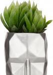 Immagine prodotto Giftdecor vaso faccia 3d argento (1 x)
