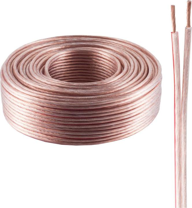 Immagine prodotto Shiverpeaks BASIC-S--Cavo per altoparlanti 2,5mm² 50x0,25 CCA trasparente 50m (50 m, 2.50 mm².)