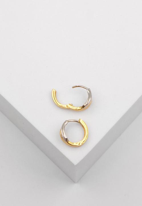 Image du produit Muau Créoles (750, Or jaune 18 K, Or blanc)