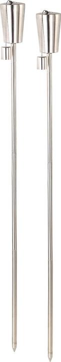Produktbild Carlo Milano Edelstahl-Gartenfackel "Amor" im 2er-Set, rostfrei, 280 ml, 110 cm