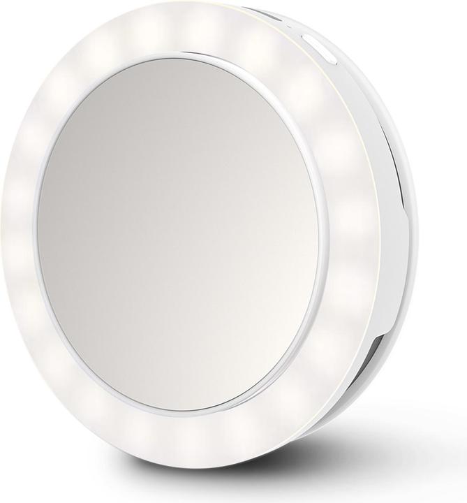 Medisana CM-20E Selfie Mirror - Cosmetic Mirror by ECOMED (Ø 9 x 3 cm)