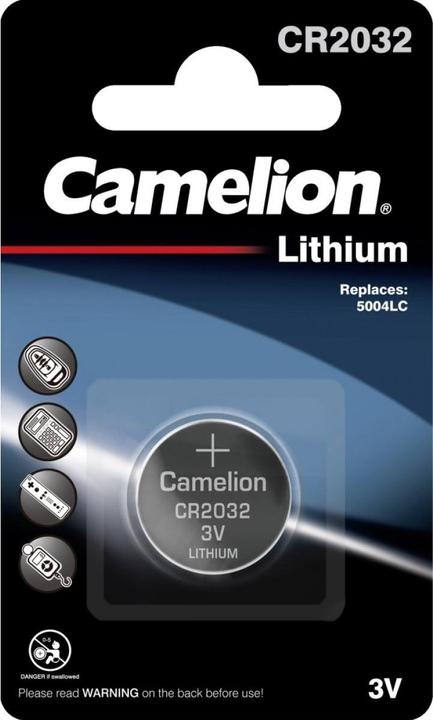 Camelion CR2032 Lithium 3V (1 Stk., CR2032, 220 mAh)