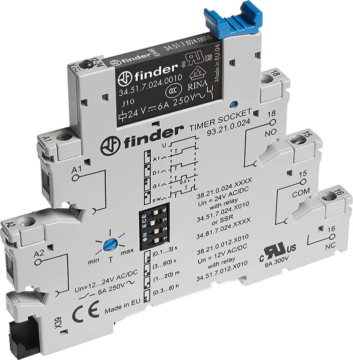 Produktbild Finder Zeitrelais EMR 24VDC 6A Serie 38.21