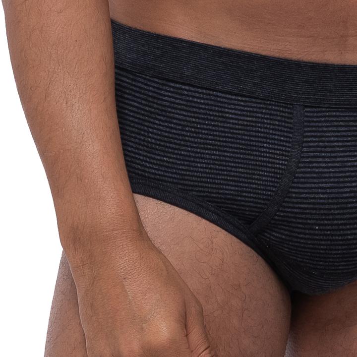 Immagine prodotto Ammann 3 Pack di mutandine / mutande a coste fini di jeans con cavallo (M, confezione da 3)