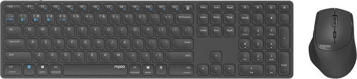 Rapoo Tastatur-/Mäuse-Set 9800M Wireless Multi-Mode Dunkelgrau (Kabellos)