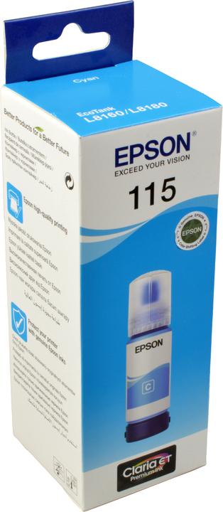 Produktbild Epson EcoTank 115 - 70 ml - Cyan - Original - Nachfülltinte (C)