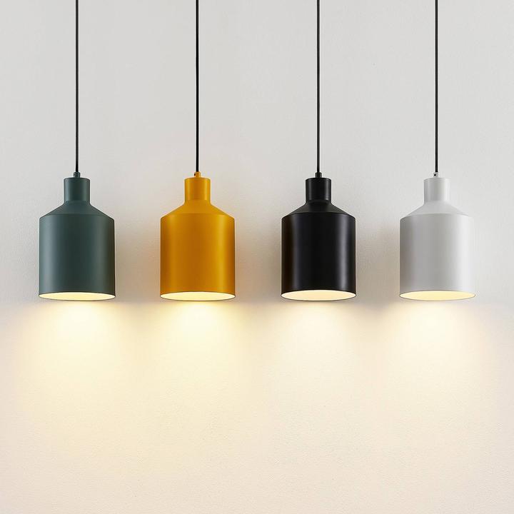 Immagine prodotto Lindby Lampada a sospensione Tirane Nero/Bianco/Verde/Giallo (E27)