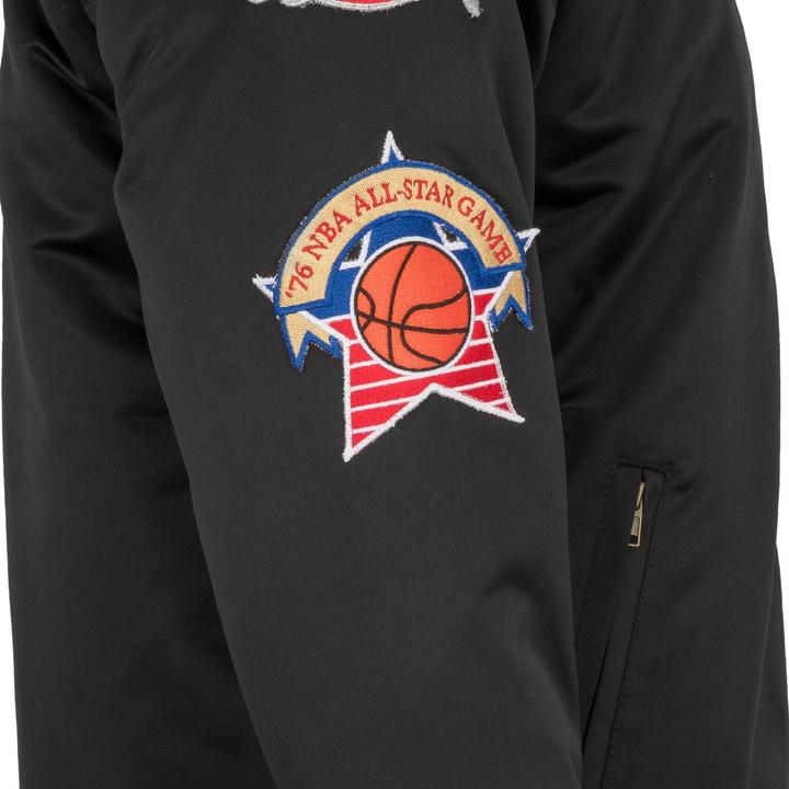 Produktbild Mitchell & Ness M&N Satin Bomber Jacke - PATCHES Philadelphia 76ers - M (M)