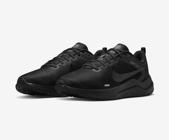 Actual product image Nike DOWNSHIFTER 12 MEN "S ROAD BLACK/DK SMOKE GREY-PARTICLE G Size: 9 (42.5)