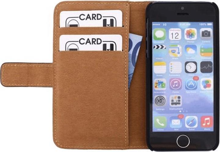 Produktbild Mobilize Slim Wallet Book Case Apple iPhone 5/5S/SE Schwarz (Apple iPhone 5s, Apple iPhone 5)
