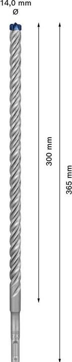Actual product image Bosch Professional Zubehör Expert SDS plus-7X hammer drill, 14 x 300 x 365 mm (14.00 millimetres)