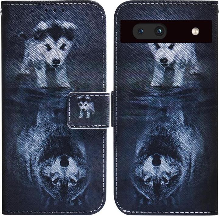 Produktbild Cover-Discount Google Pixel 7a - Leder Hülle Wolf (Google Pixel 7a)