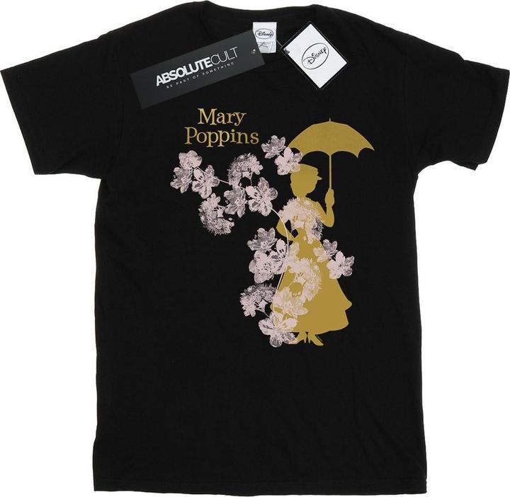 Disney Mary Poppins Floral Silhouette TShirt (XL)