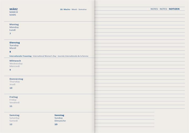 Produktbild Idena Agenda A6 2024 schwarz FSC-Mix