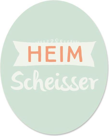 Produktbild Familie von Quast Klodeckelaufkleber - Toilet Sticker Heimscheisser